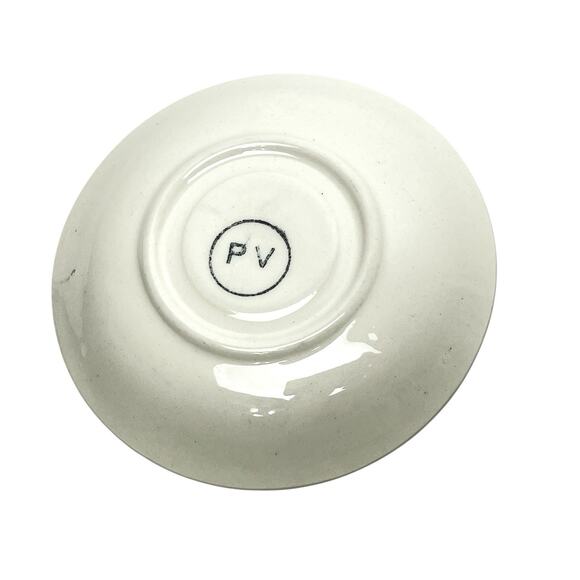 Demitasse Cup & Saucer Set PV France Peasant Village PVF14 Porcelain Collection - Picture 4 of 14